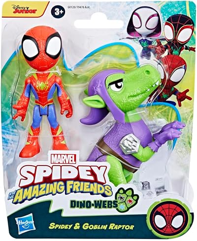 Spidey and His Amazing Friends Spidey Dino Webs Goblin Raptor Toy Set