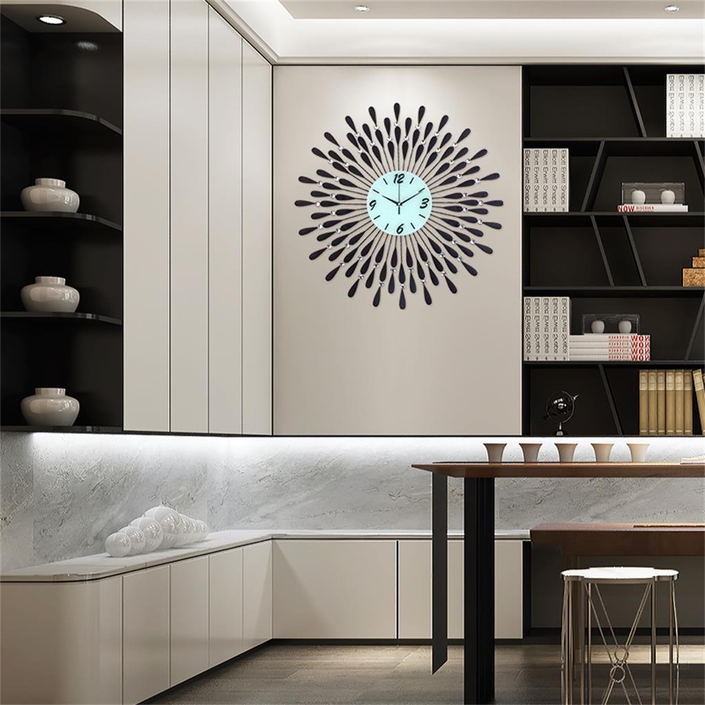 代引不可 ヨーロッパの創造的なリビングルームの壁の寝室ダイニングルームミュートの壁時計 B07d1q5t22 Panchayatpost Com