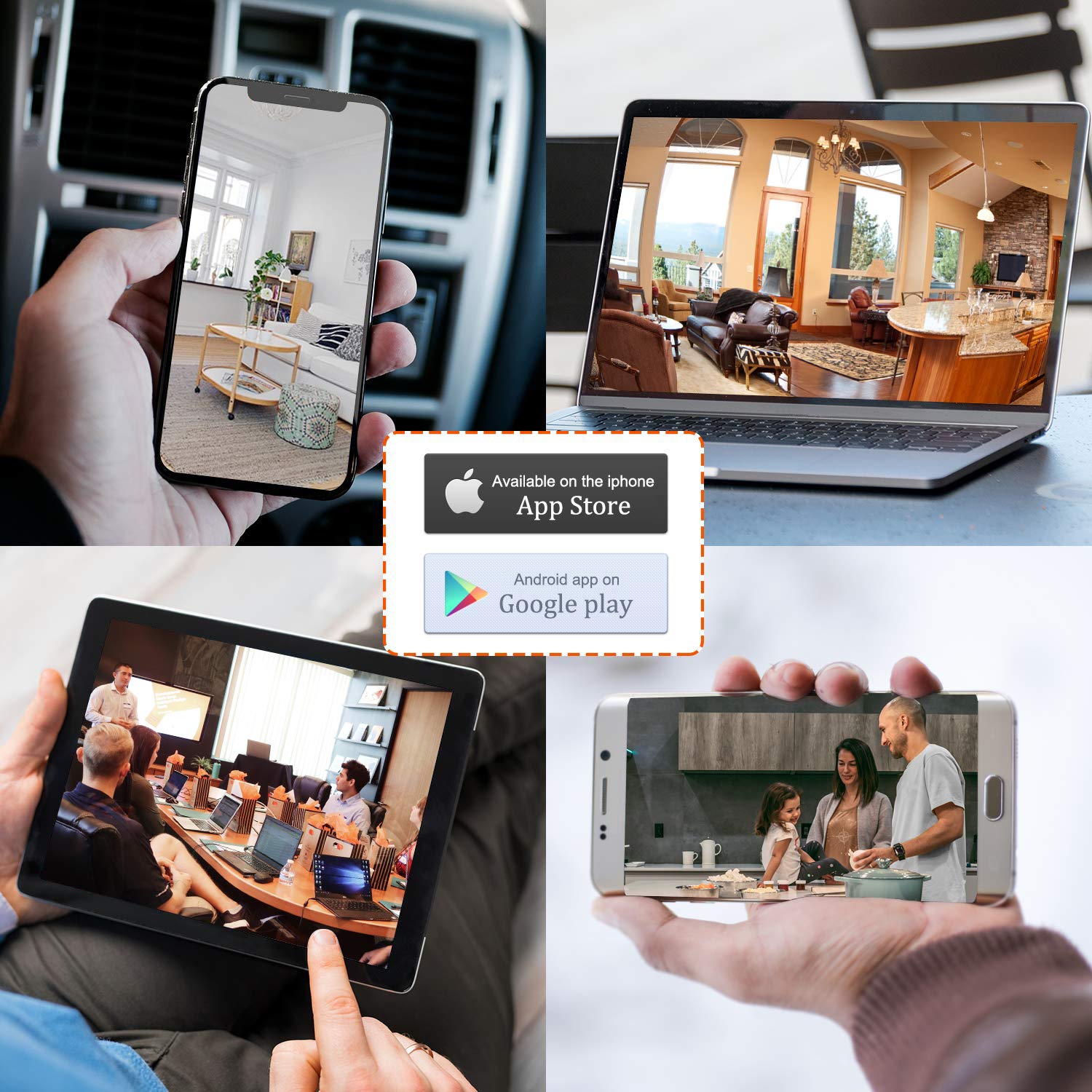 FullHD 1080p WiFi Camera, MSAFF Wireless Pan/Tilt/Zoom Home Security Camera for Baby Pet, IP Monitor Indoor Surveillance System with 32GB MicroSD Card, Night Version & 2-Way Audio, Android, iOS App