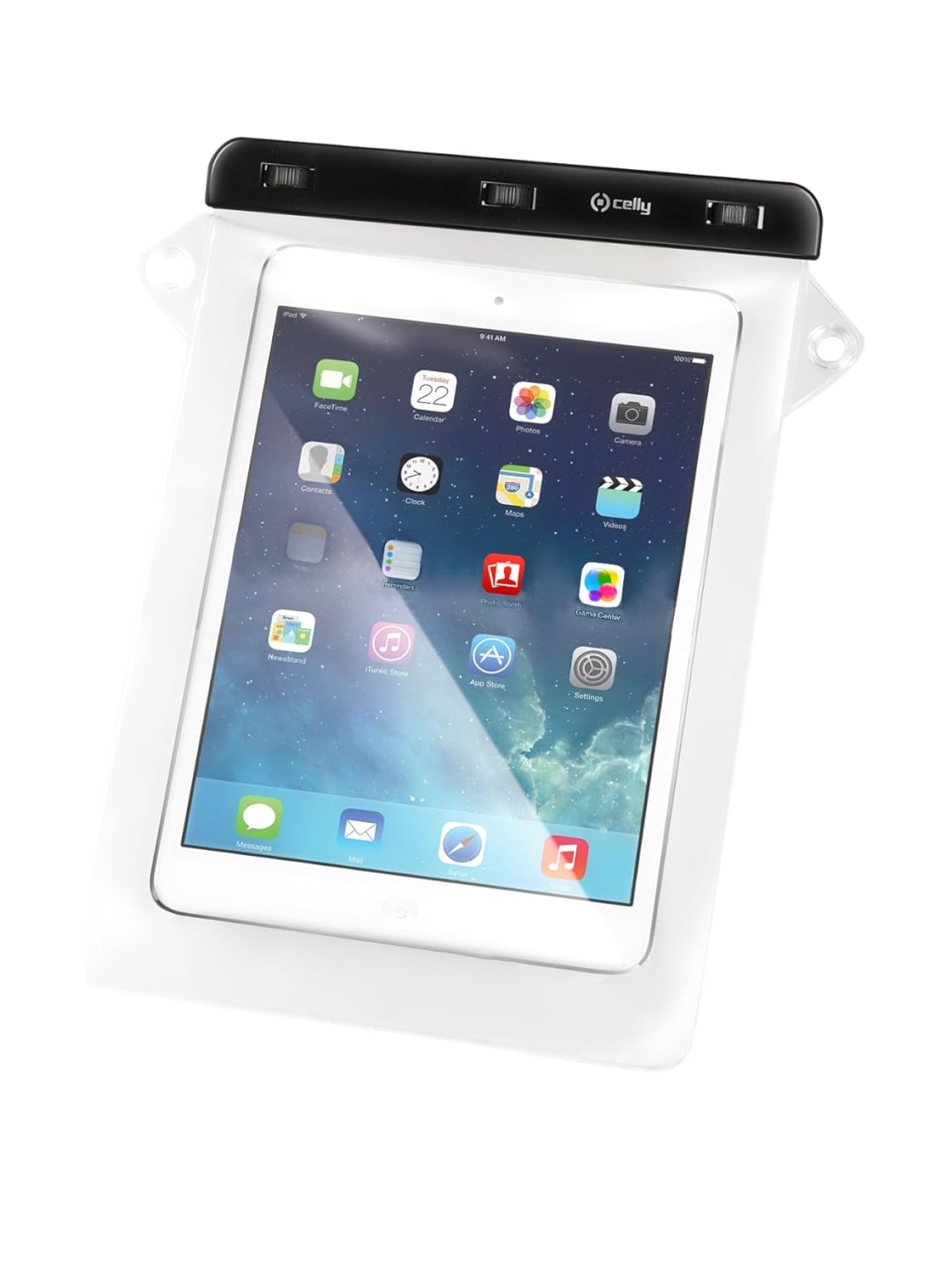 Celly wpcbagtab01 Sleeve Case Black, Transparent case for tablet