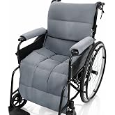 Vive Wheelchair Seat Cushion - Comfortable Back Pressure, Pain Relief - for Desk, Office, Car, Gaming Chair - Large, Soft Non-Slip Pillow for Coccyx - Folding Lower Tailbone Support