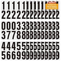 1.5 inch Self Adhesive Numbers for Mailbox, House