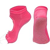ZenBeya Pilates Socks, Yoga Socks with Grips for Women, Non-Slip Slipper
