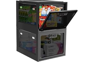 biliitim 2 Pack Large Medicine Lock Box for Safe Medication, Lockable Storage Box for Fridge/Snacks Food, Phone Lock Boxes with Combination Code for Home/Dorms/Office Storage Lockers