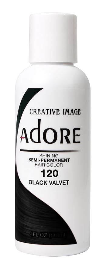 Amazon Com Adore Semi Permanent Haircolor 120 Black Velvet 4 Ounce 118ml Hair Color Primers Beauty