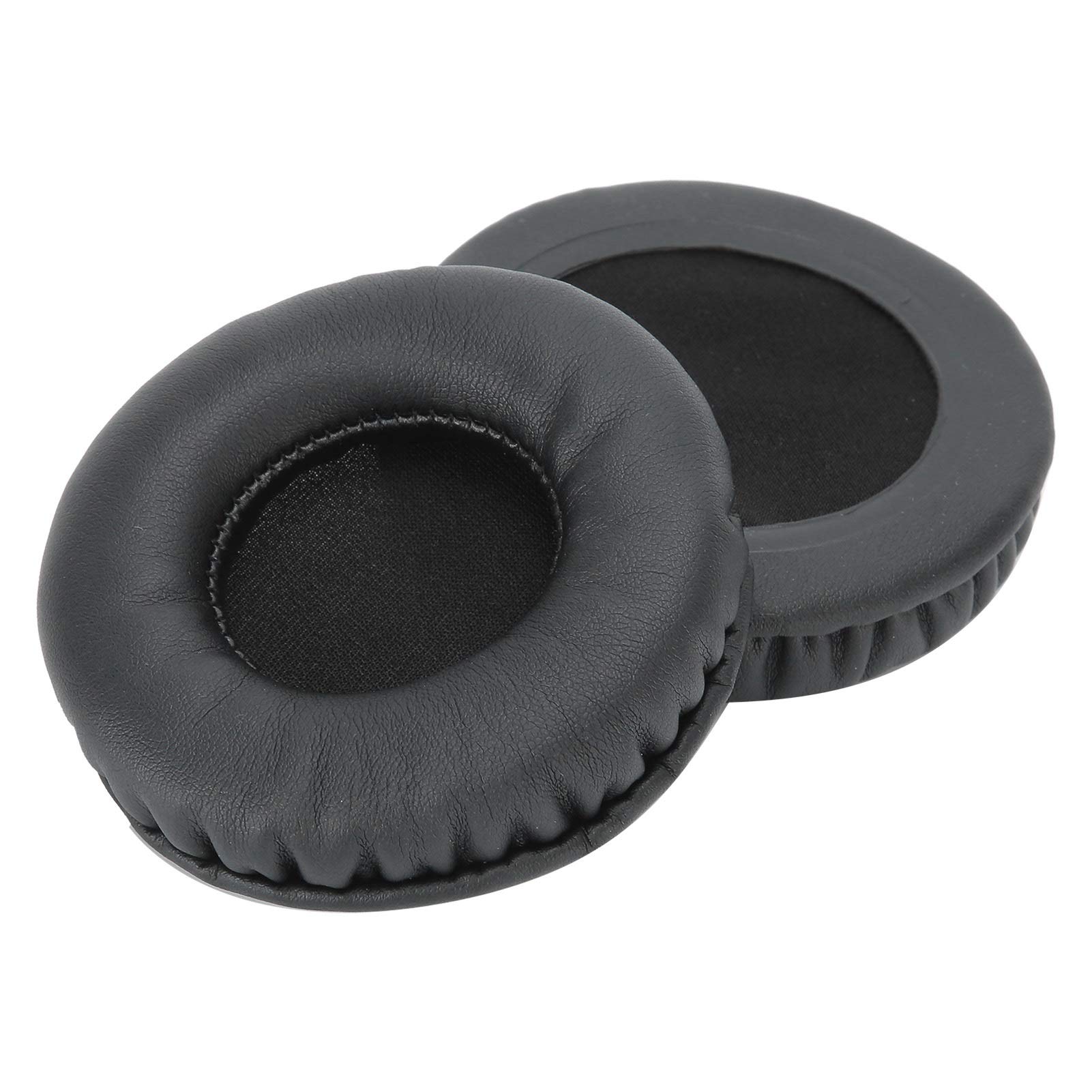 Ear Pads, Universal 75mm Headphones Replacement Ear Pads Cushions, Leather + Foam Earpads Headphone Accessory