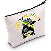 TGBJE Jamaican Flag Cosmetic Bag Jamaica Vacation Travel Makeup Bag Jamaican Souvenirs Gift Toiletry Zipper Pouch (Jamaica Bag)