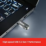 SanDisk 64GB Ultra Luxe Type A USB 3.2 Gen 1 Flash Drive Silver view 3