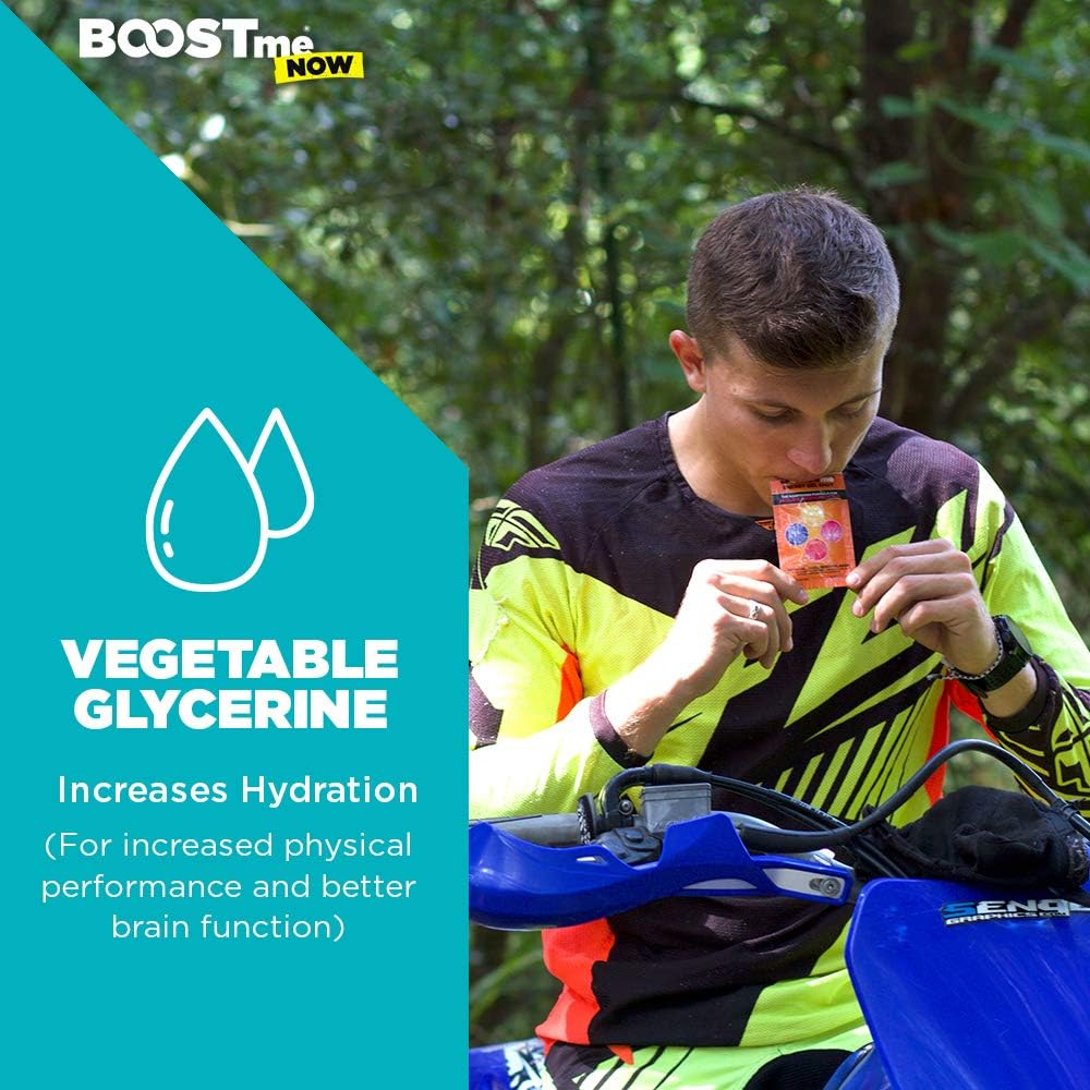 BOOSTme Energy Gel Shot - Natural Pre Workout Shots with Adaptogens - Vegan Preworkout Energy Shot - Natural Preworkout with Ginseng Rhodiola - Natural Energy Shot - Natural Energy Gels for Running 6: Health & Personal Care