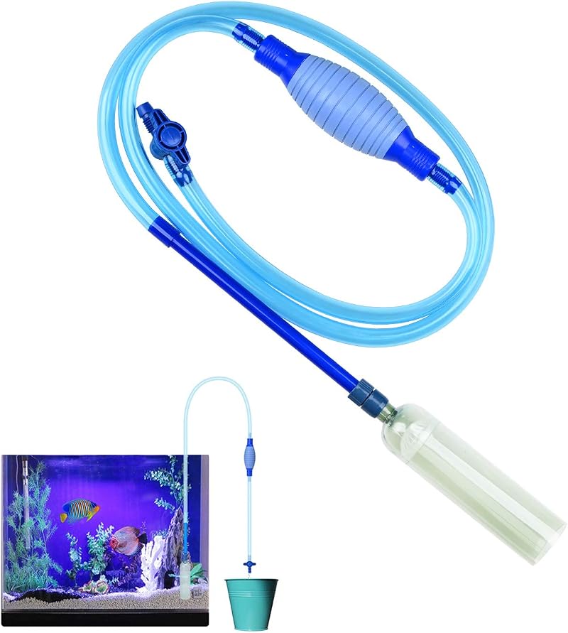 Songway Aquarium Gravel Cleaner 8.2ft Siphon Pump Water Change Kit