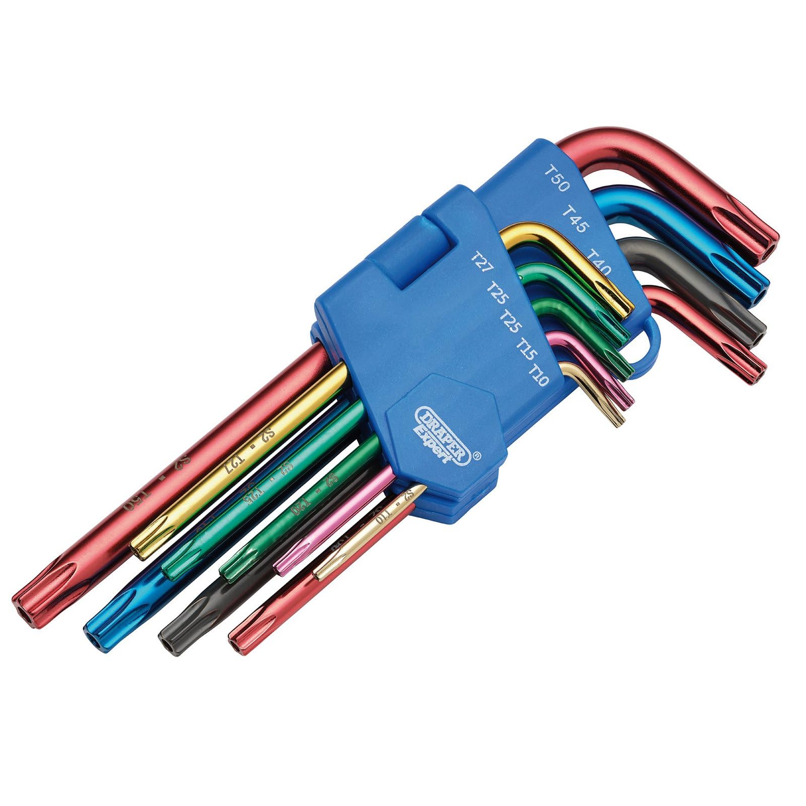 Draper 24122 TX-Star Security Coloured Hex. Key Set (9 Piece)