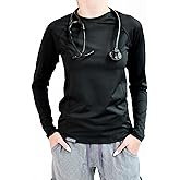 REGISTERED. Women’s Athletic Underscrub Top – Long Sleeve, Base Layer, Multicolor Designs, Breathable, Stretch Fabric.