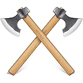 Dream Reach Throwing Axes 2 Pack, Professional 16" Tomahawk Axe for Backyard, Hand Forged Viking Throwing Axe Set for Adults for Competition and Recreation, for Men