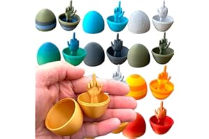 COLONIAL DEPOT 12 Pack of Middle Finger Easter Egg, Easter Gifts for Adults, Multicolored and Unique Designs, Perfect for Adult Easter Basket and Adult Easter Gifts
