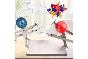 RYTOPT Blasting Balloon Battle Bamboo Man Battle Double Game, Wooden Fencing Puppets Toys, Handmade Bamboo Man Fighting, Fast Paced Balloon Battle Perfect for a Thrilling Balloon Fighting Party Game(3mm)