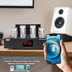 Pyle Bluetooth Tube Amplifier Receiver - 500W Home