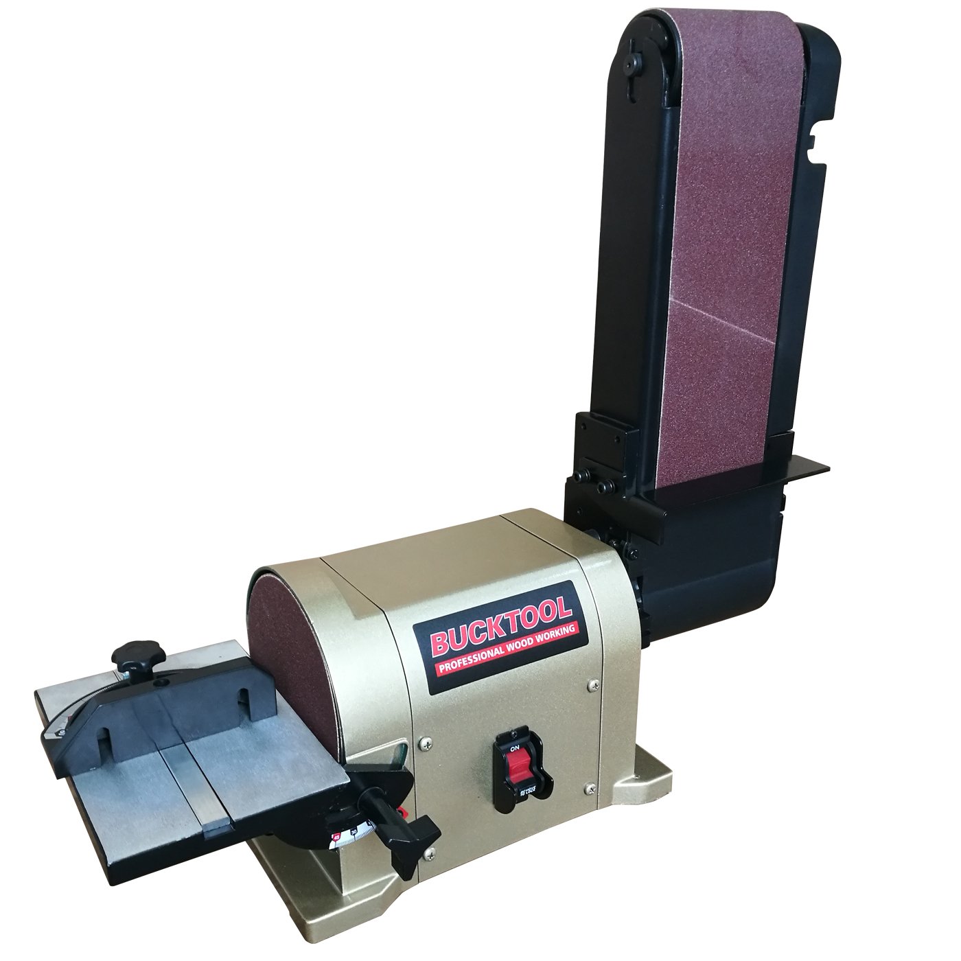 BUCKTOOL 4 x 36Inch Belt and 6Inch Disc Sander with Portable Al. Base