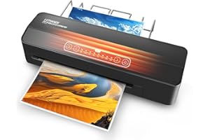 A3 6-Roller Commercial Laminator Machine, LOTHANEK 3-10 Mil 13 inch Heavy Duty Thermal Laminating Machine, 60-Second Warm-up,