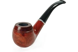 Bristol Novelty BA041 Gents Wooden Pipe Fancy Dress Accessory, One Size