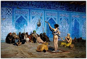 XuFan Jean-Leon Gerome Snake Charmer Lienzo Pintura mundialmente Famosa