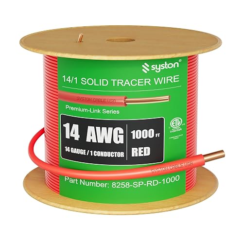 14 AWG Tracer Wire 600V 100% Solid Copper Conductor Direct Burial ...