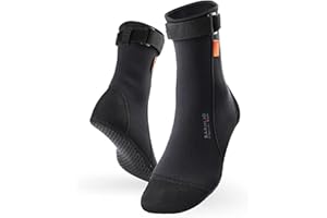 SARHLIO Neoprene Water Socks,3mm Diving Socks Anti-Slip Wetsuit Beach Booties for Outdoor Water Sports Diving Swimming