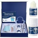 Zinc Oxide Eugenol Dental Care Kit, Tooth Repair Kit, Temporary Tooth Filling Repair Kit, Tooth Filler, Cavity Filler, Dental Cement Glue Adhesive for Crowns, Bridges, Teeth, Home Dental Emergency Fix