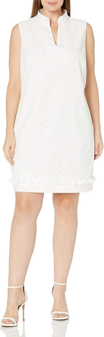 eliza j mandarin collar shift dress