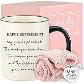 fcaylo Retirement Gift for Woman, Cool Retirement Gifts Ideas for Retiree Mom Grandma Teacher, Retired Gifts Box with Coffee Mug, Coworkers Leaving Gift for Her