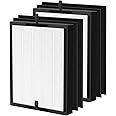45i Replacement Filter Compatible with Alen BreatheSmart Flex and 45i Pure Air Purifier, 3-in-1 H13 True HEPA+ Activated Carbon Pre Filter, B4-Pure, 2 X True Hepa+4 X Carbon Filter