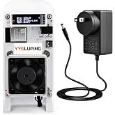 YYSLUPING 1.5TH/s 601 Bitcoin Miner White, Home Crypto Miner | Open Source Solo BTC Mining Machine, BM1370 ASIC Chip, 1.2TH/s - 1.5TH/s SHA-256, 2.4G WiFi, incl. 5V Power Supply &amp; Stand