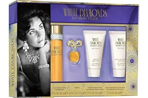 Elizabeth Taylor White Diamonds Perfume for Women EDT 4 Piece Gift Set 1.7 Ounce