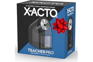 X-ACTO Electric Pencil Sharpener, Heavy Duty Pencil Sharpener for School, Black, 1 Count
