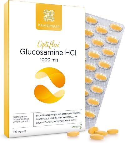 Healthspan Optiflex Glucosamine 1000mg with Vitamin C Vegan 160 Tablets