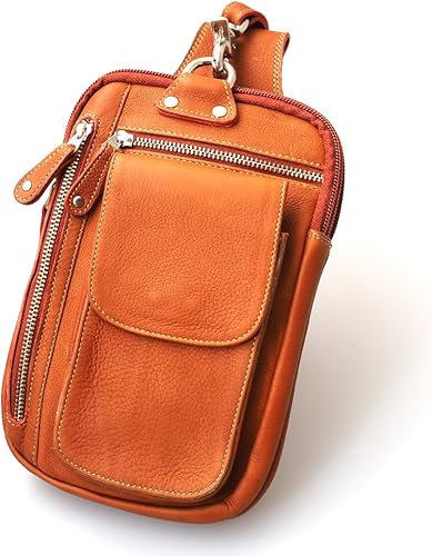 Amazon ベルトポーチ レザー メンズ 本革 ウエストバッグ 長財布 マルチポケット フリップポケット レザーヒップバッグ おしゃれ Days Art デイズアート ポーチ