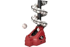 Furlihong 698TPCBH 4-in-1 Toss Machine for Baseball Tennis Pickleball and Cricket, Adjustable Height and Distance, Multi-Spor