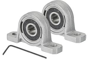 MECCANIXITY Pillow Block Bearing 5/16" (8mm) Bore Vertical Zinc Alloy Steel Mounted Flange Pillow Block Self-Alignment Insert