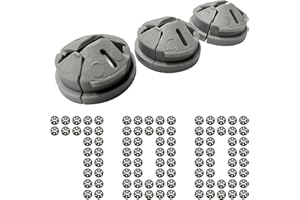 Dicio knockout cable connector 700 PCs push-in connector hole bushing connector snap in, knockout cable connector 3/8 in. non metallic cable clamp hole bushing for junction box
