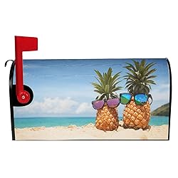 Abucaky Attractive Pineapples Summer Beach Mailbox