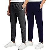 DKNY Boys Sweatpants - 2 Pack Active Performance Soft Fleece Boys Joggers Athletic Pants with Elastic Waistband and Pockets