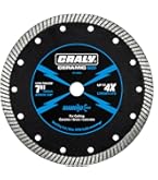 INWELL 4.5 Pulgadang Diamond Saw Blade 2 Pack - Turbo Rim Para sa Tile, Porcelain, Granite, 1.2mm Manipis, 7/8 Arbor, Wet o Dry Cutting