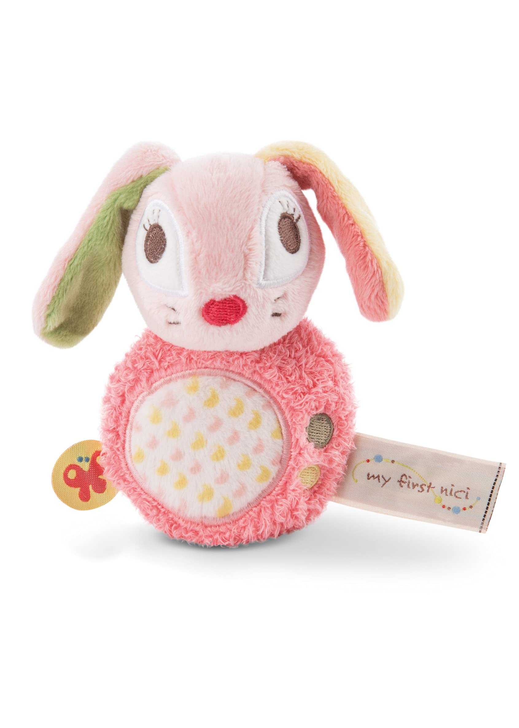NICI Grabber Bunny Hopsali with Rattle 12cm