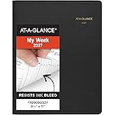 AT-A-GLANCE 2027 Appointment Book Planner, Weekly, 13-Month Jan-Jan, 8.25" x 11", Black (709500527)