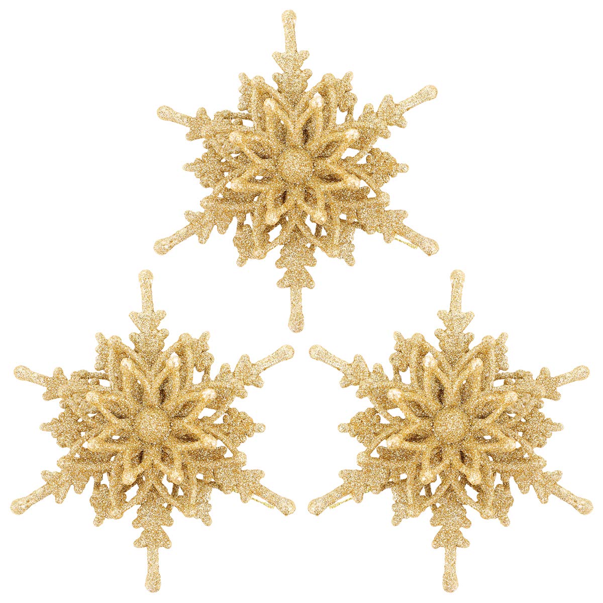 3Pcs Christmas Pendant Exploding-Star Pendant Tree Pendant Xmas Hanging Decor Home Decoration