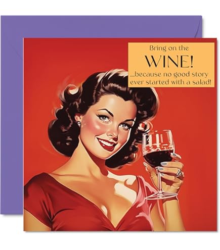 Tarjeta De Cumpleaños Divertida Con Vino Para Un Amigo. Tarjeta De Cumpleaños Añejada A La Perfección. Tarjeta De Feliz Cumpleaños Para Amantes Del Vino. Tarjeta De Cumpleaños Imprimible. - México