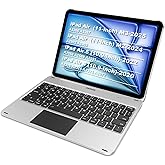 Arteck iPad Air 11-inch/Air 5th 4th Generation Keyboard Case with Trackpad, Bluetooth Keyboard with Folio Full Protection Case and Touchpad for Apple iPad Air 11” M3/M2 (2025/2024), Air 5/Air 4
