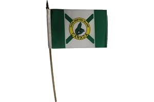 CAPE BRETON 4" X 6" Inch Mini Country Stick Flag Banner with 10 Inch Plastic Pole .. Great Quality Polyester ... New