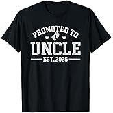 Promoted to Uncle est. 2026 Baby Announcement for Uncle T-Shirt