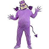 Plus Size Disney Hercules Pain Adult Costume | Minion Jumpsuit Includes Hood, Mask, Gloves and Shoe Covers