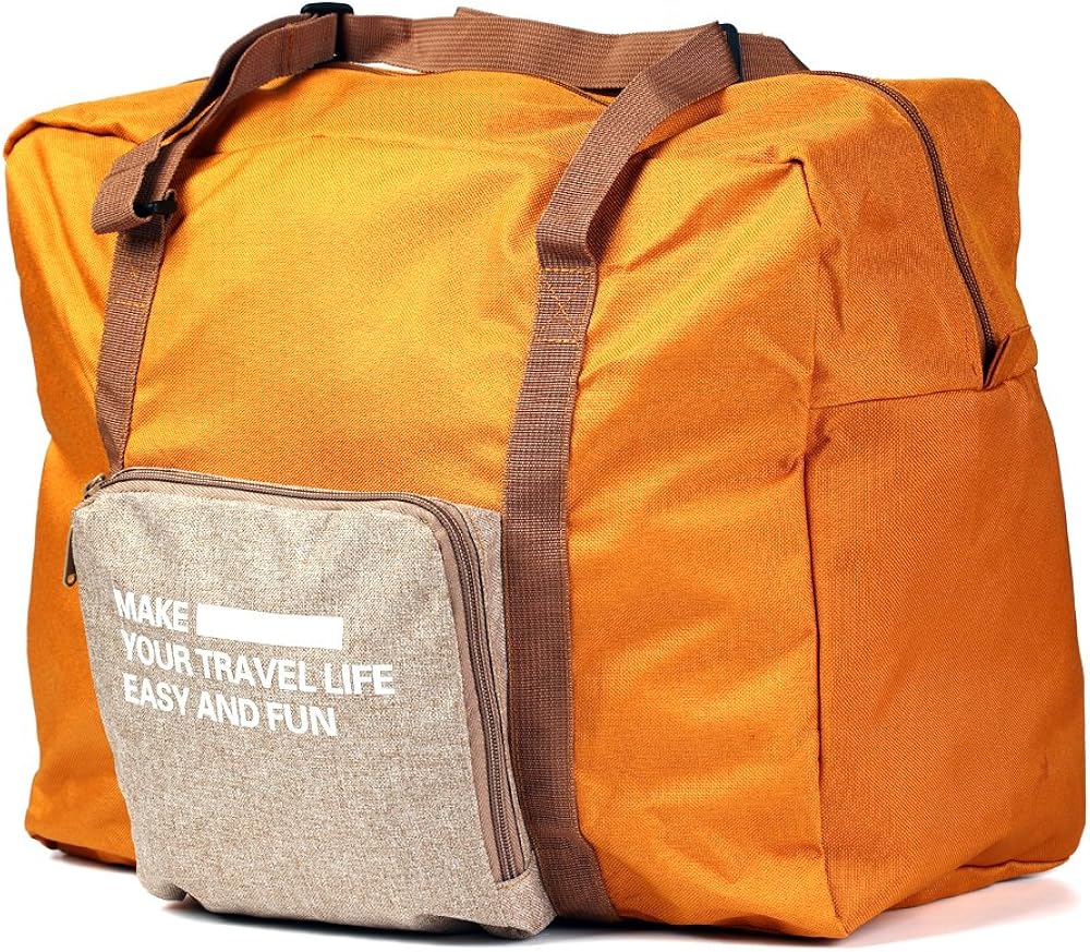 Foldable Lightweight Nylon Duffel Luggage Bag Tote for Travel Gym 32L